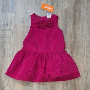 Gymboree Fuchsia Polka Dot Dress